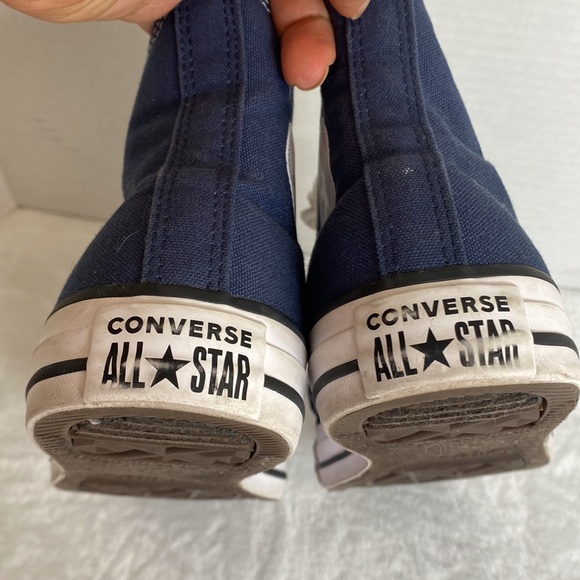 Converse Navy Blue High-Top Sneakers - Picture 6 of 10